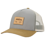 Load image into Gallery viewer, Baja kids beach snapback hat with tan brim
