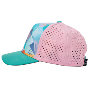 Water resistant hats for kids. Water hats for children. Pink hat for girls and boys.
