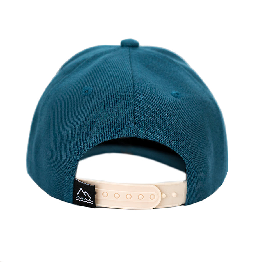 Mountain embroidered kid's hat by Wild and Free Children's snapback hats.