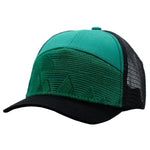 Load image into Gallery viewer, Green mountain kids trucker hat by Wild &amp; Free children&#39;s hats. 

