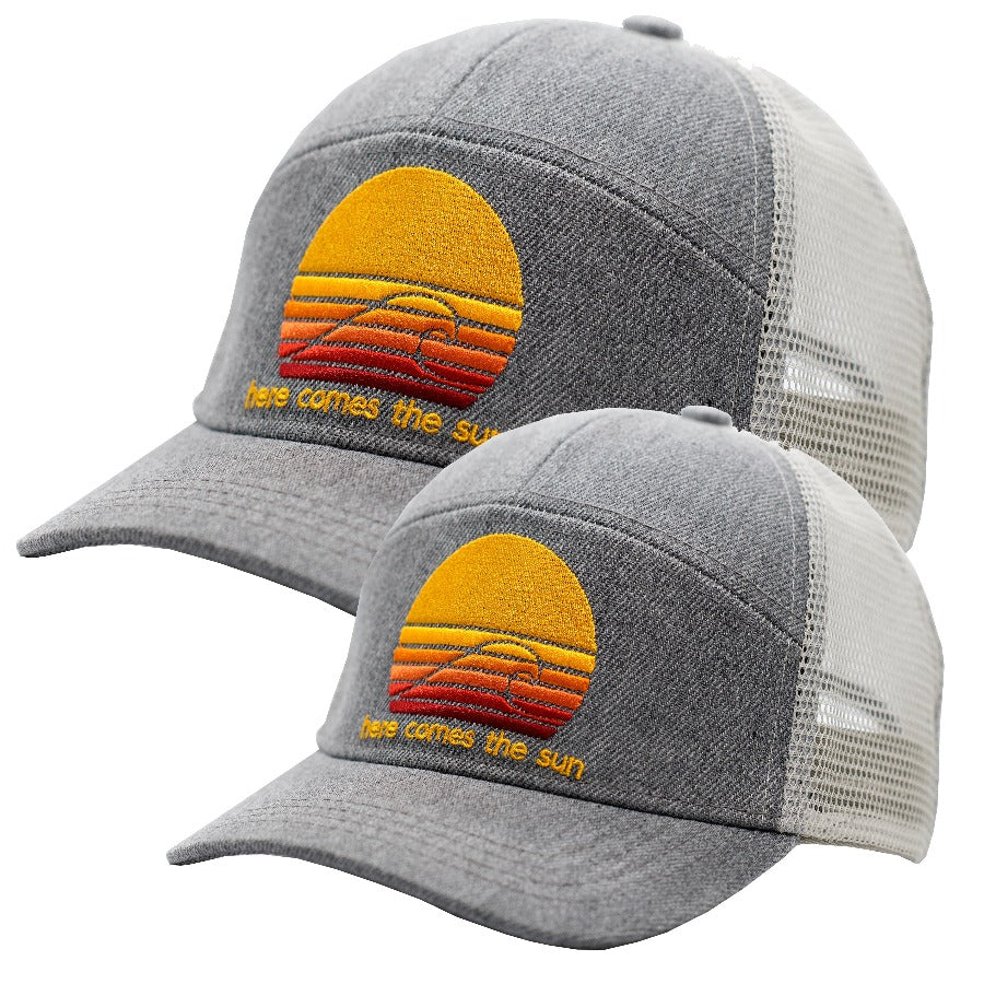 Matching trucker hats for adults and children. Beach hats for kids and adults. 